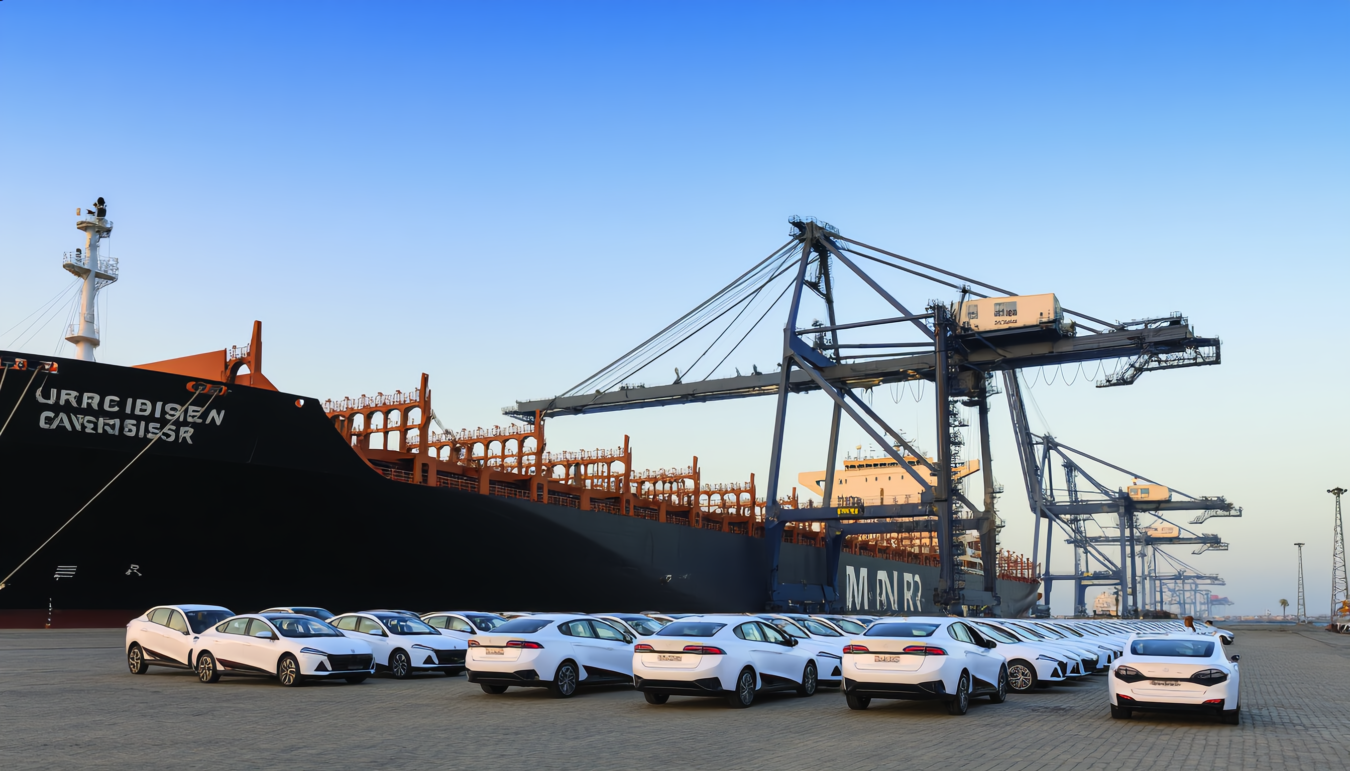 Chinese EV stopping by Egypt Port