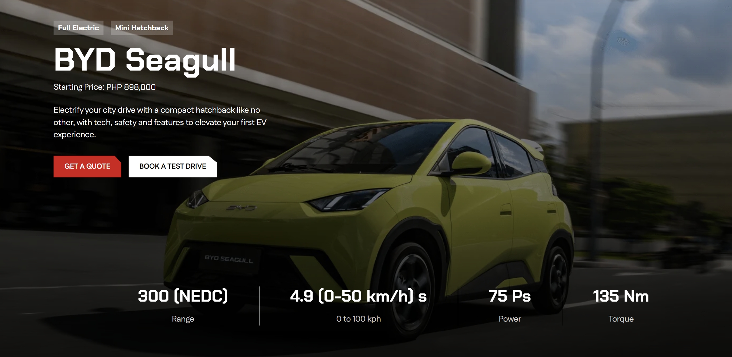 BYD Seagull EV
